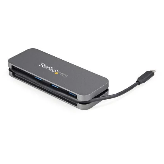 StarTech.com HB30CM3A1CB hub & concentrateur USB 3.2 Gen 1 (3.1 Gen 1) Type-C 5000 Mbit/s Noir, Gris StarTech.com HB30CM3A1CB hub & concentrateur USB 3.2 Gen 1 (3.1 Gen 1) Type-C 5000 Mbit/s Noir, Gris