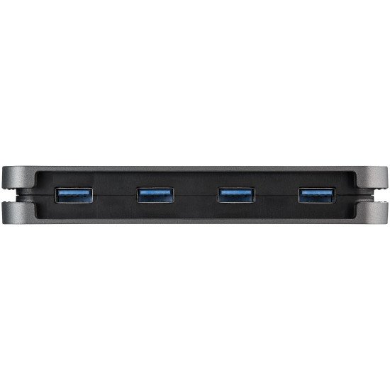 StarTech.com HB30CM4AB hub & concentrateur USB 3.2 Gen 1 (3.1 Gen 1) Type-C 5000 Mbit/s Noir, Gris