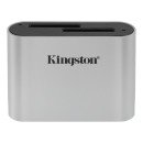 Kingston Technology Workflow SD Reader lecteur de carte mémoire USB 3.2 Gen 1 (3.1 Gen 1) Noir, Argent Kingston Technology Workflow SD Reader lecteur de carte mémoire USB 3.2 Gen 1 (3.1 Gen 1) Noir, Argent