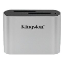 Kingston Technology Workflow SD Reader lecteur de carte mémoire USB 3.2 Gen 1 (3.1 Gen 1) Noir, Argent Kingston Technology Workflow SD Reader lecteur de carte mémoire USB 3.2 Gen 1 (3.1 Gen 1) Noir, Argent