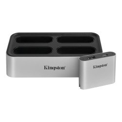 Kingston Technology Workflow Station Avec fil USB 3.2 Gen 2 (3.1 Gen 2) Type-C Noir, Argent Kingston Technology Workflow Station Avec fil USB 3.2 Gen 2 (3.1 Gen 2) Type-C Noir, Argent