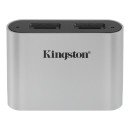 Kingston Technology Workflow microSD Reader lecteur de carte mémoire USB 3.2 Gen 1 (3.1 Gen 1) Type-C Noir, Argent Kingston Technology Workflow microSD Reader lecteur de carte mémoire USB 3.2 Gen 1 (3.1 Gen 1) Type-C Noir, Argent