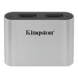 Kingston Technology Workflow microSD Reader lecteur de carte mémoire USB 3.2 Gen 1 (3.1 Gen 1) Type-C Noir, Argent Kingston Technology Workflow microSD Reader lecteur de carte mémoire USB 3.2 Gen 1 (3.1 Gen 1) Type-C Noir, Argent