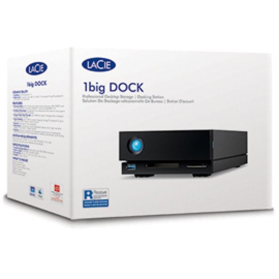 LaCie 1big Dock disque dur externe 18000 Go Noir