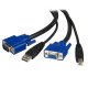 StarTech.com Câble KVM (clavier / vidéo / souris) universel - 2 en 1 - VGA et USB