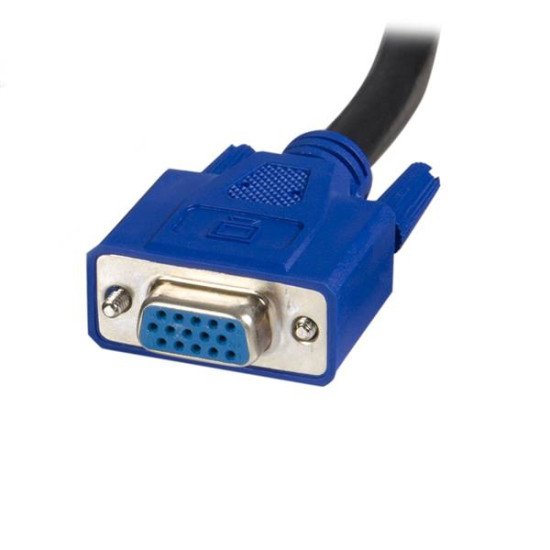 StarTech.com Câble KVM (clavier / vidéo / souris) universel - 2 en 1 - VGA et USB