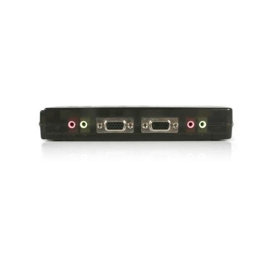 StarTech.com Kit commutateur noir KVM USB 4 ports avec audio et câbles