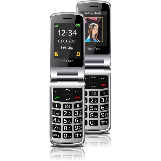 Beafon SL645 7,11 cm (2.8") 118 g Noir, Argent Appareil-photo de téléphone