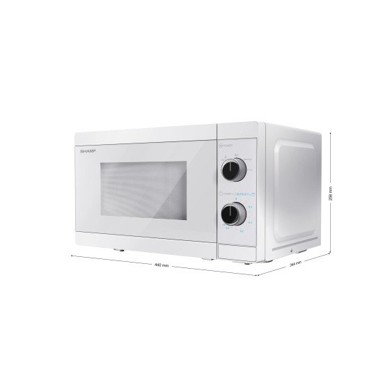 Sharp YC-MS01E-C micro-onde Blanc Micro-onde simple Comptoir 20 L 800 W