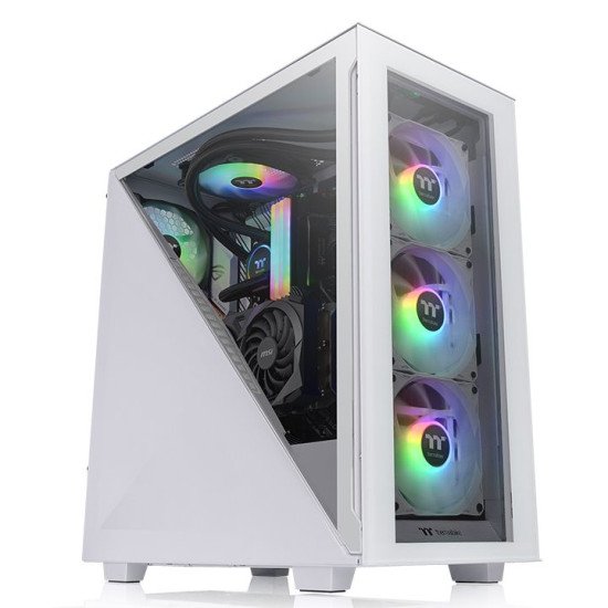 Thermaltake Divider 300 TG Snow ARGB Midi Tower Blanc