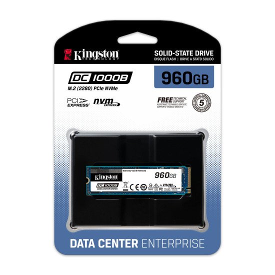 Kingston Technology DC1000B M.2 960 Go PCI Express 3.0 3D TLC NVMe Kingston Technology DC1000B M.2 960 Go PCI Express 3.0 3D TLC NVMe