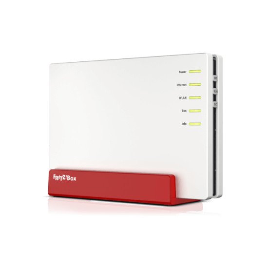 FRITZ!Box FRITZ! BOX 7583 VDSL routeur sans fil Gigabit Ethernet Bi-bande (2,4 GHz / 5 GHz) 4G Rouge, Blanc