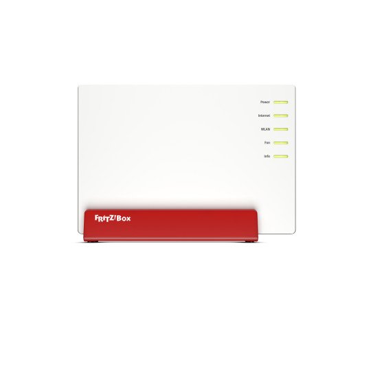 FRITZ!Box FRITZ! BOX 7583 VDSL routeur sans fil Gigabit Ethernet Bi-bande (2,4 GHz / 5 GHz) 4G Rouge, Blanc