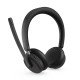 Lenovo 6550 Casque Sans fil Arceau Bureau/Centre d'appels USB Type-C Bluetooth Noir