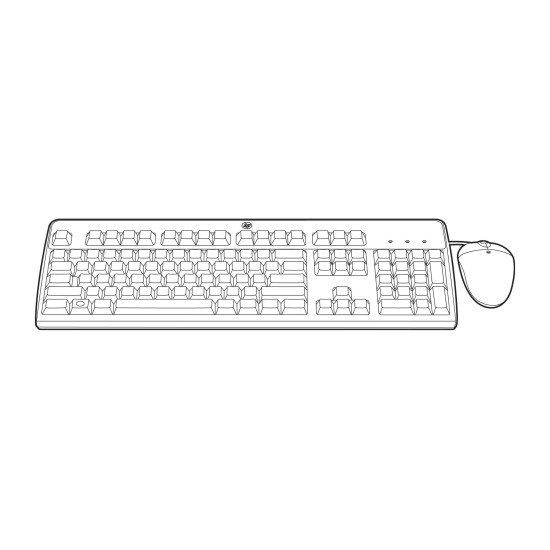 HPE 631348-B21 clavier USB QWERTY ES 