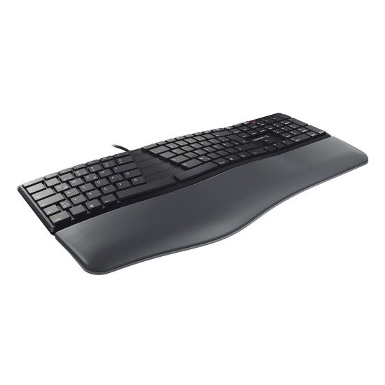 CHERRY KC 4500 ERGO clavier USB QWERTY Noir