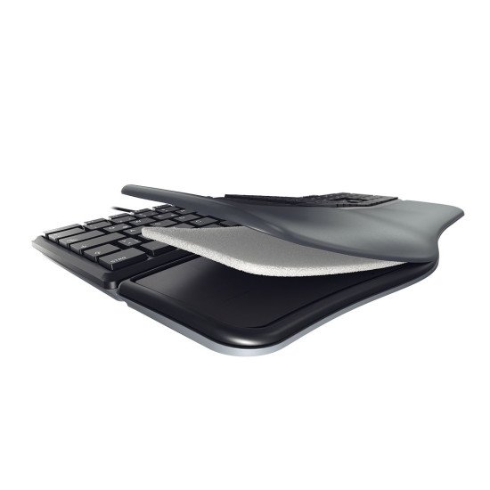 CHERRY KC 4500 ERGO clavier USB QWERTY Noir