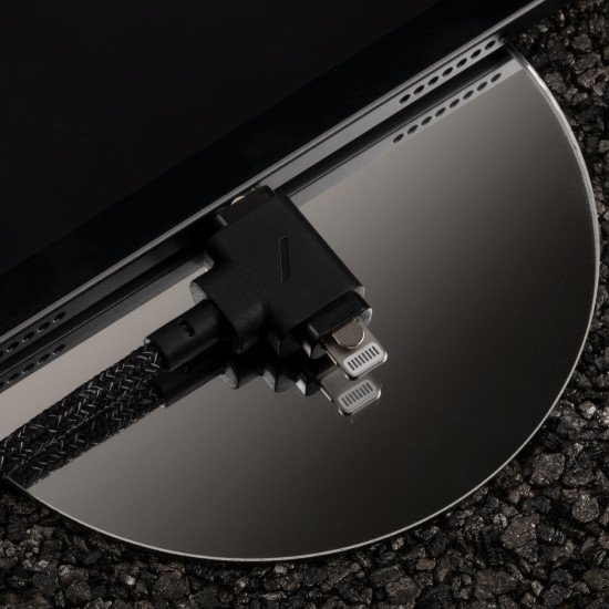 Native Union Belt Cable Duo câble USB 1,5 m USB C USB C/Lightning Noir