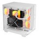 be quiet! Light Base 500 Blanc | Boîtier PC ARGB vitré, Mini ITX / Micro ATX / ATX, 4 ventilateurs Light Wings LX 120 mm