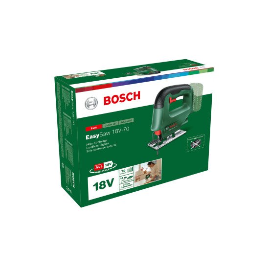 Bosch EasySaw 18V-70 Seghetto alternativo a batteria 0603012000 senza batteria 18 V 0 Ah scie sauteuse