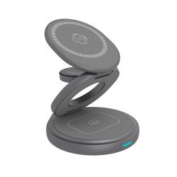 ICY BOX IB-SH101-CH Écouteurs, Smartphone, Smartwatch Anthracite, Gris Charge rapide Intérieure