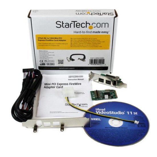 StarTech.com Carte FireWire Mini PCI Express 1394 2b 1a 3 ports