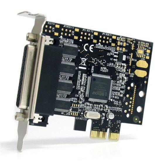 StarTech.com Carte PCI Express avec 4 Ports DB-9 RS232 - Adaptateur PCIe Série - UART 16550