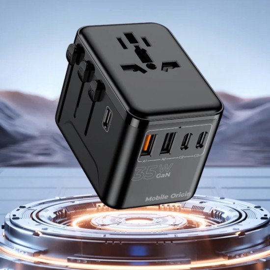 Mobile Origin MO-TRA35-PW4 chargeur d'appareils mobiles Universel Noir Secteur Charge rapide Intérieure