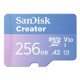SanDisk Creator 256 Go MicroSDXC UHS-I Classe 10