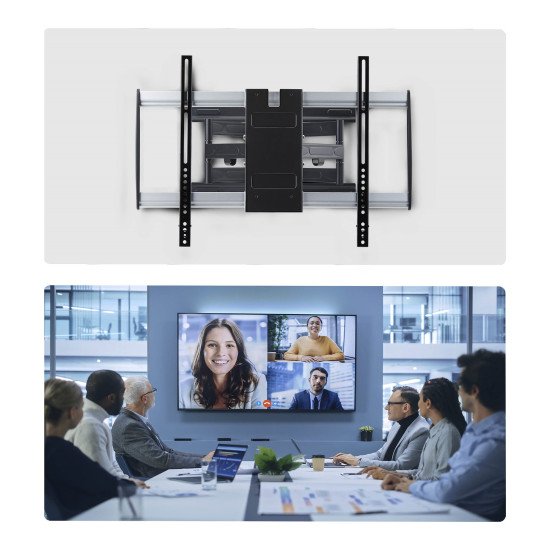 StarTech.com Support Mural Articulé Ultra Fin pour Téléviseurs à Écran Plat Jusqu'à 65" et 45kg, VESA 600x400, Conforme TAA, Profil Bas
