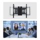 StarTech.com Support Mural Articulé Ultra Fin pour Téléviseurs à Écran Plat Jusqu'à 65" et 45kg, VESA 600x400, Conforme TAA, Profil Bas