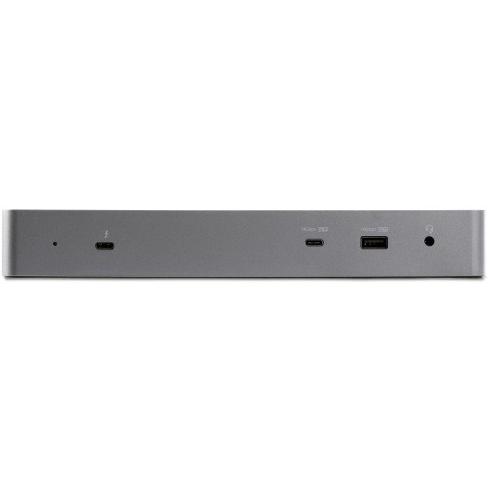 StarTech.com TB3CDK2DHUE station d'accueil Avec fil Thunderbolt 3 Noir, Gris