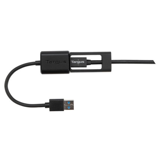 Targus ACC110401GLX câble USB 0,1 m USB A USB C Noir
