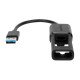 Targus ACC110401GLX câble USB 0,1 m USB A USB C Noir