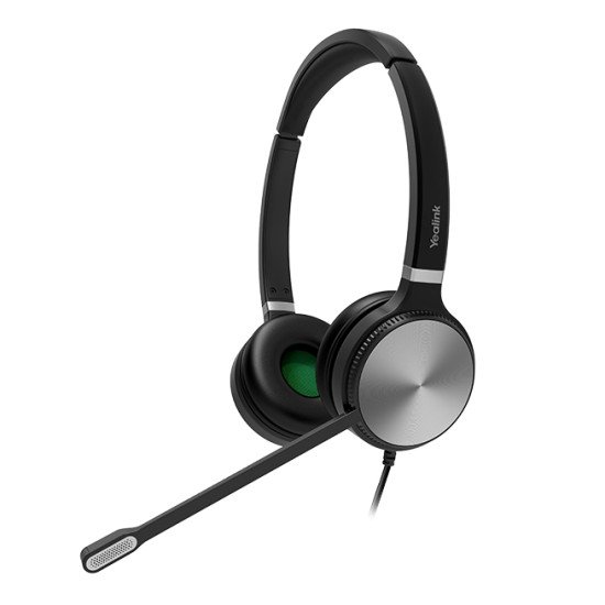 Yealink YHS36 Casque Avec fil Arceau Bureau/Centre d'appels Noir, Argent