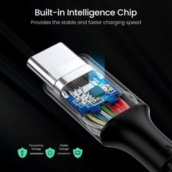 Ugreen 70429 câble USB 1 m USB C Noir Ugreen 70429 câble USB 1 m USB C Noir