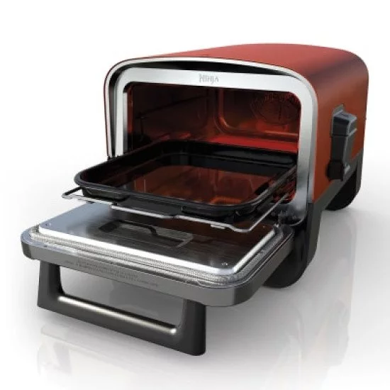 Ninja OO101EU barbecue et grill Électrique + charbon Noir, Rouge, Argent 2400 W Ninja OO101EU barbecue et grill Électrique + charbon Noir, Rouge, Argent 2400 W
