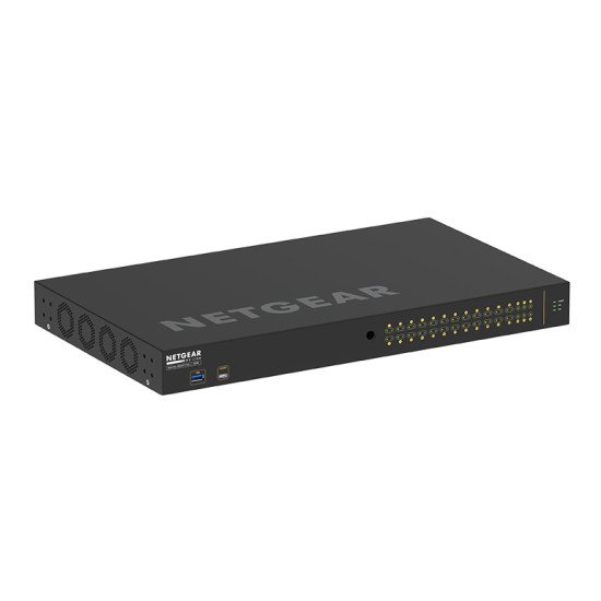 Netgear GSM4230P-100EUS commutateur réseau Géré Gigabit Ethernet (PoE) 1U Noir