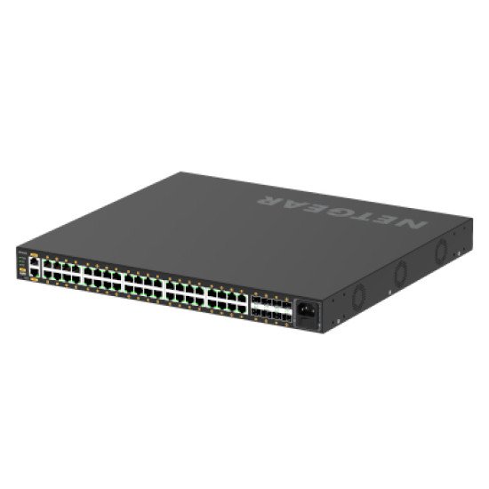 Netgear GSM4248P-100EUS commutateur réseau Géré L2/L3/L4 Gigabit Ethernet (10/100/1000)  (PoE) Noir