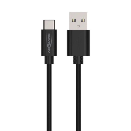 Ansmann 1700-0130 câble USB 1 m USB A USB C Noir