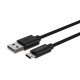 Ansmann 1700-0130 câble USB 1 m USB A USB C Noir