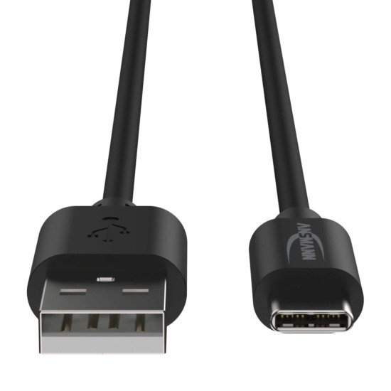 Ansmann 1700-0130 câble USB 1 m USB A USB C Noir