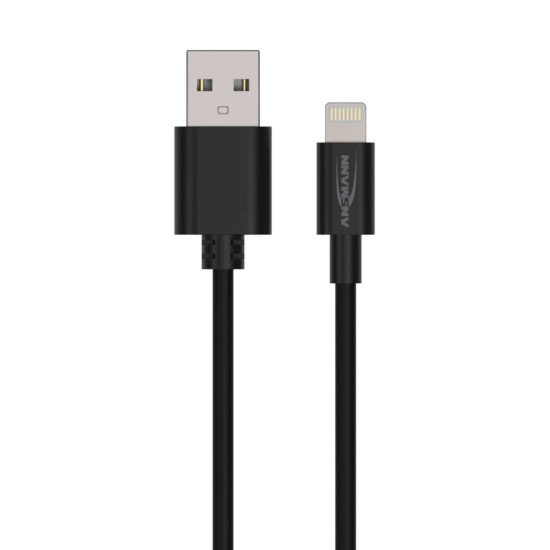 Ansmann 1700-0131 câble USB 1 m USB A Lightning Noir