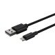 Ansmann 1700-0131 câble USB 1 m USB A Lightning Noir