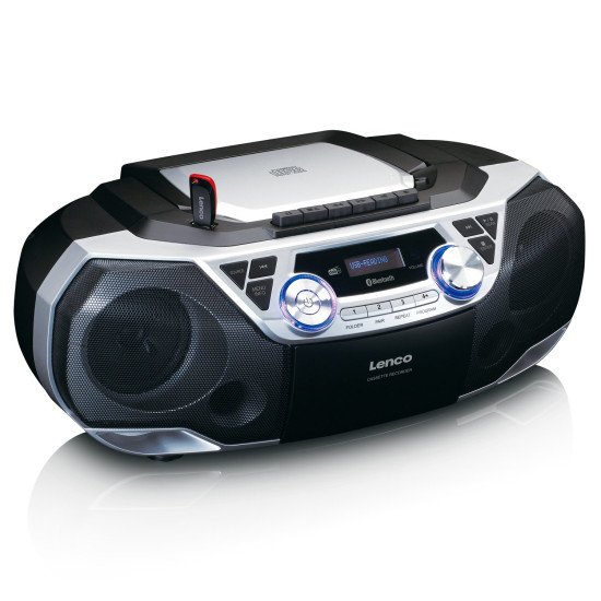Lenco SCD-720SI Radio portable Numérique Noir, Argent