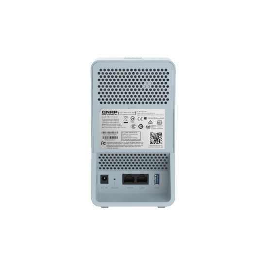 QNAP QMiro-201W routeur sans fil Gigabit Ethernet Bi-bande (2,4 GHz / 5 GHz) Bleu