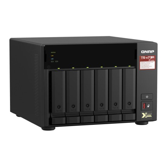 QNAP TS-673A-8G serveur de stockage NAS Ethernet/LAN Noir V1500B