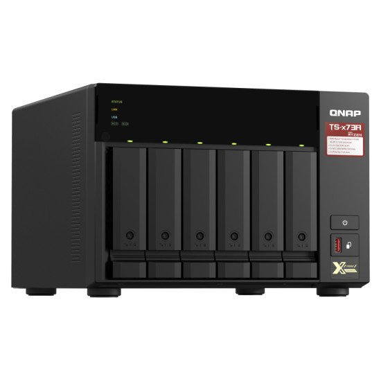 QNAP TS-673A-8G serveur de stockage NAS Ethernet/LAN Noir V1500B