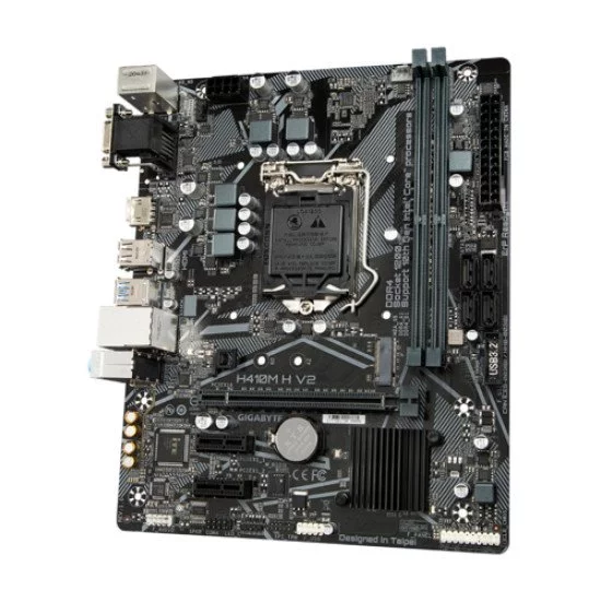 Gigabyte H410M H V2 carte mère Intel H410 LGA 1200 micro ATX Gigabyte H410M H V2 carte mère Intel H410 LGA 1200 micro ATX