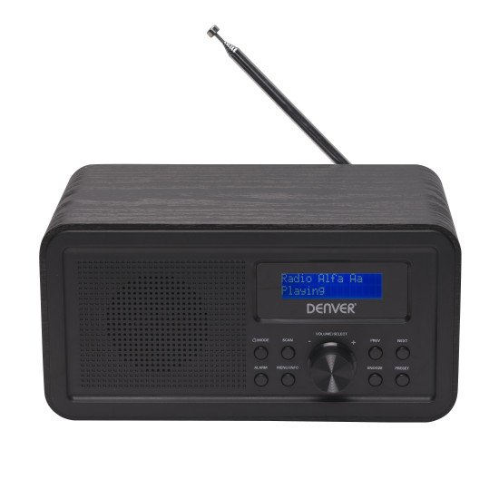 Denver DAB-30BLACK Radio portable Personnel Numérique Noir